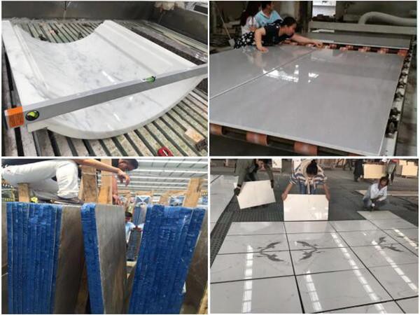 antique grey marble inspection 