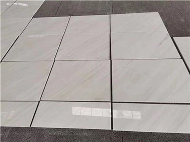 Кухненски подови плочки от бял мрамор