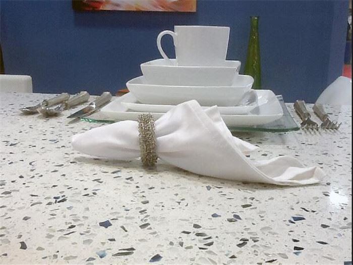 white diamond quartz countertop desktop