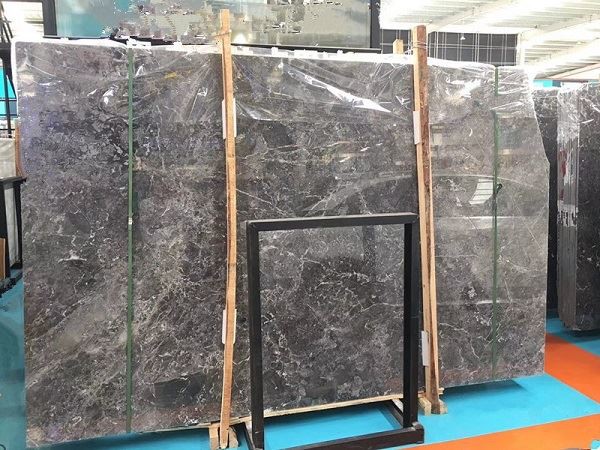dark grey marble countertops polished