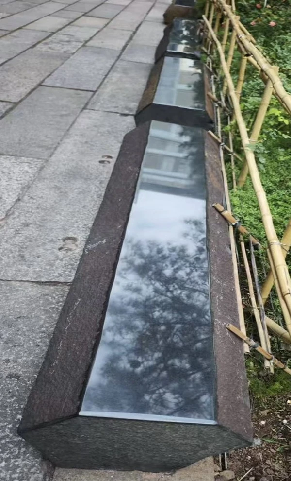 Black Stone outdoor Bench