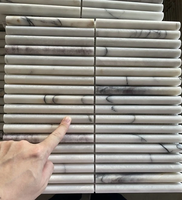 Calacatta Gold Marble Flute Wall Tiles