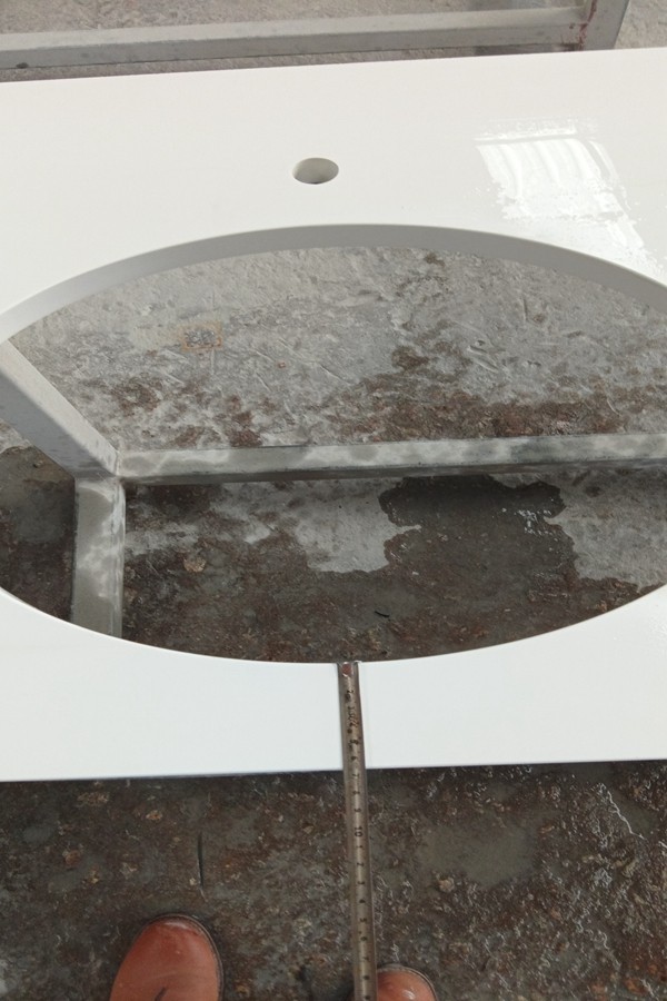 quartz pure white countertops for bathroom