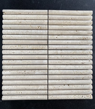 Бежови мозаечни плочки от травертин