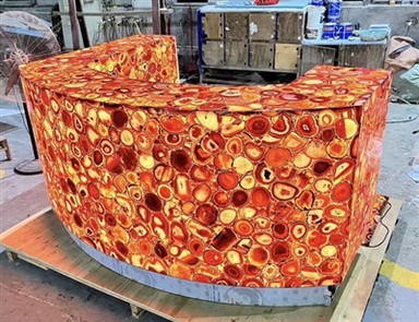 Червен брояч на бар Agate