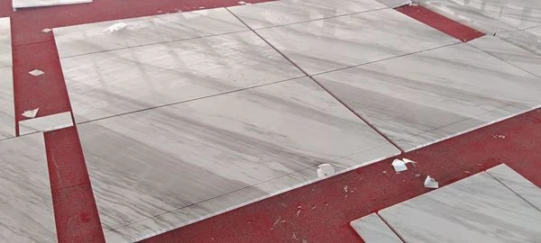 White Volakas Marble kitchen